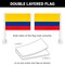 G128 2 Pack: Colombia Colombian Car Flag | 11x17 In | Double LiteWeave Pro Series Double Sided Printed 150D Polyester | Flagpole Included | Perfect for Festival Celebrations, Parades